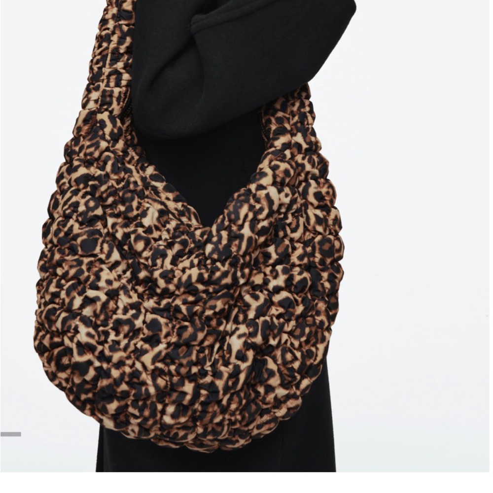 COS Leopard Print Oversized Crossbody Bag